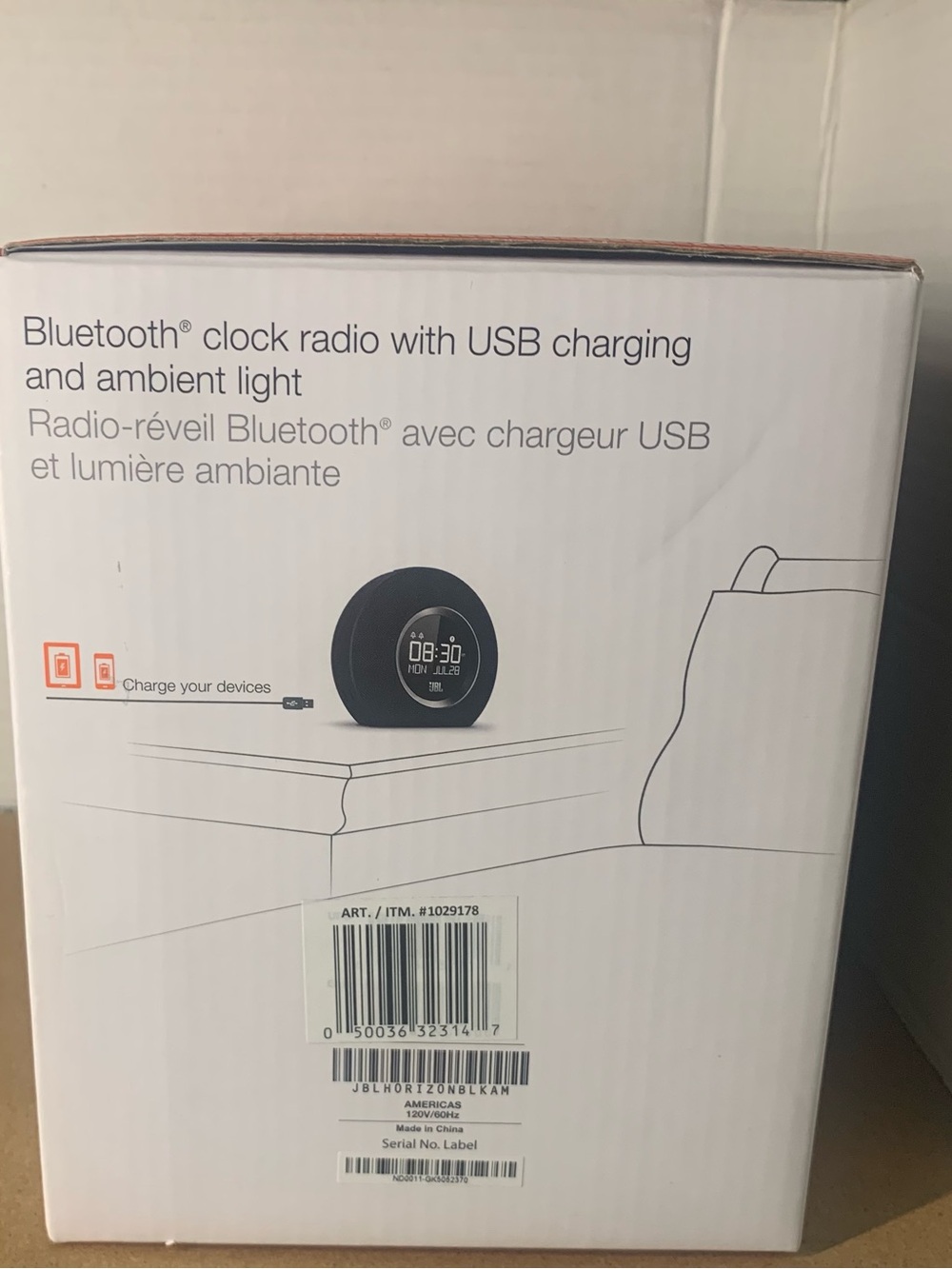JBL Horizon Bluetooth Alarm Clock FM Radio Speaker - Picture 8 of 8